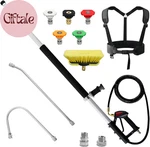Aluminum 24 Ft Telescoping Pressure Washer Wand With Extension. Fixed Price $158.98.