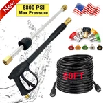 High Pressure 4000PSI Car Power Washer Gun Spray Wand Lance Nozzle Hose Kit. Fixed Price $23.98.
