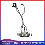 16.5" Pressure Washer Surface Cleaner MAX.4000PSI Dual Handle W/4 Spinner Wheels. Fixed Price $141.69.