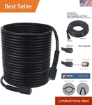 50 Ft High Pressure Washer Hose - 1/4 Inch, 3600 Psi For Ultimate Cleaning Power. Fixed Price $57.59.