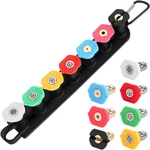 Pressure Washer Tips, Set Of 7 Nozzle With Holder. Fixed Price $10.93.