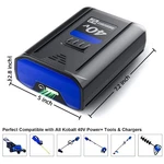 40V 6.0AH For Kobalt Lithium-ion Battery Replacement KB440-03 KB440-06 KB640-03. Fixed Price $55.86.