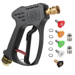 Short Pressure Washer Gun, 5000 Psi Max Swivel High Extension.... Fixed Price $48.55.