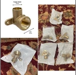 Everbilt 1/2 In. Bronze Silicon Alloy Lot Of 5 Pcs Pressure 90-DEGREE Drop Ears. Fixed Price $44.96.