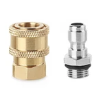 Recdec 2 Pack Pressure Washer Adapter Set Quick Connect Kit Brass Silvery. Fixed Price $11.63.
