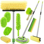 62" Car Wash Brush With Long Handle, Chenille Microfiber Mop Mitt, W.... Fixed Price $38.30.