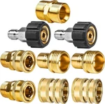 Wojet Pressure Washer Adapter Set, Quick Disconnect Kit, M22 Swivel To 3/8''.... Fixed Price $24.69.