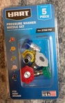 5PCS Pressure Washer Spray Tips Nozzles Hart New! Max 3700 Psi. Fixed Price $15.78.