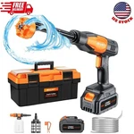Cordless Pressure Power Washer, 970PSI Portable Car. Fixed Price $108.52.