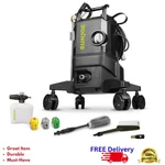 Sun Joe Electric Pressure Washer 2200 Psi 1.1 Gpm Wheeled Foam Cannon Kit. Fixed Price $214.99.