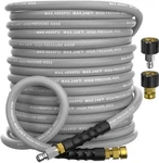 3/8" Pressure Washer Hose 75FT 4800 Psi, Kink Resistant Steel Braided Layer &.... Fixed Price $123.96.