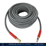 Hot Water Pressure Washer Hose 3/8" X 100FT 6000 Psi 2-BRAID Gray R2. Fixed Price $111.14.