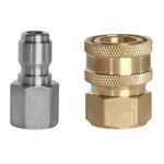 2 Pcs Pressure Washer Adapter 3/8 1/4 Inch Quick Connect Fittings - Stainless.... Fixed Price $17.23.