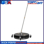 18.5" Black Pressure Washer Surface Cleaner W/ Wheels 4000 Psi + Extension Wand. Fixed Price $79.85.