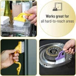 Slick- Window Track Cleaning Brush, 2 Pack, Yellow/purple Ergonomic Handle, B.... Fixed Price $8.95.