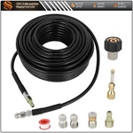 1/4"M-NPT Drain Cleaning Hose Sewer Jetter Nozzles Kit 100FT For Pressure Washer. Fixed Price $45.45.
