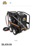 Mi-t-m GH-3003-3MGH Medium Duty 3000 Psi 2.8 Gpm Hot Water Gas Pressure Washer. Fixed Price $6500.00.