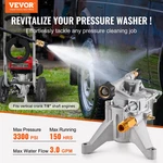 Pressure Washer Pump, 7/8" Shaft Vertical, 3300 Psi, 3.0GPM, Briggs And Stratton. Fixed Price $81.08.