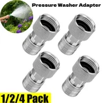 1/2/4PCS High Pressure Garden Hose Washer Adapter 3/4"GHT To 1/4"QUICK Connect. Fixed Price $22.99.