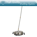 13" Stainless Steel Surface Cleaner Attachment Pressure Washer W/ 4 Wheel. Fixed Price $66.49.
