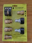 Ryobi 7-PIECE Pressure Washer Quick Connect Upgrade Kit # RY31QCK01. Fixed Price $23.00.