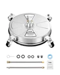 Vevor 16.5 Inch W/ Wand & Wheels, Stainless Steel Natural Finish. Fixed Price $135.10.