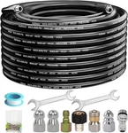 50FT Sewer Jetter Nozzles Kit 4000PSI Drain Cleaning Hose For Pressure Washer. Fixed Price $42.86.