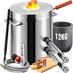 Vevor 12KG Propane Smelting Furnace Kit Double Burners 2700. Fixed Price $186.90.