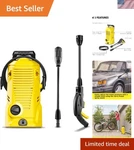 K Rcher 1 Pressure Washer - 9.8 Lbs Of Portable Power For Yard & Vehicle Care. Fixed Price $119.99.