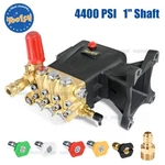 Toolcy 4200 Psi Triplex Pressure Washer Pump 1" Shaft Horizontal Plunger 4.4 Gpm. Fixed Price $251.99.