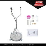 Pressure Washer Surface Cleaner 24" W/ Handles & Wheels Quick Connect. Fixed Price $187.61.