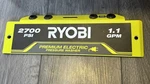 Ryobi 2700PSI Pressure Washer Face Panel 637671019 RY142711. Fixed Price $20.00.