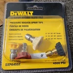 Pc Dewalt DXPA45ST 4500 Psi Quick Connect Open Box No Green Tip. Tips New. Fixed Price $15.00.