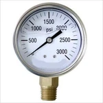 Oil Liquid Filled Air Pressure Gage 1/4" Npt Bottom Mount Gauge- 3000 Psi Gas. Fixed Price $23.19.