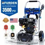 Efurden Cold Water Pressure Washer Gas Powered 3500PSI 2.3GPM 212CC 4 Nozzles. Fixed Price $260.99.