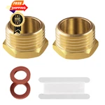 Zkzx Brass Ght Garden Hose End CAP,3/4"" 2 Male,. Fixed Price $12.98.