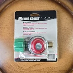 King Kooker High Pressure Adjustable Regulator With Type 1 Connection Mod #00502. Fixed Price $21.98.