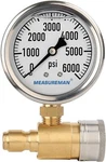 Measureman 2-1/2" Pressure Washer Gauge, Kit, 3/8 0-6000 Psi. Fixed Price $31.19.