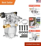 Power Washer Upgrade: 3400 Psi 2.5 Gpm Pump - Fits Honda, Karcher And More. Fixed Price $113.39.