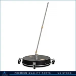 18.5" Black Pressure Washer Surface Cleaner W/ Wheels Stainless Steel 4000PSI. Fixed Price $90.99.