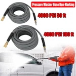 4000 Psi 50 Ft 100 3/8" Pressure Washer Hose Non-marking Gray With Couplers. Fixed Price $58.19.