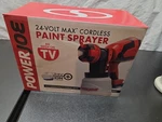 Power Sun Joe New 24V-PS1 Cordless Hvlp Handheld Paint Sprayer Kit Red. Fixed Price $29.44.