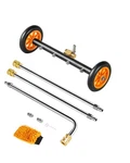 Vevor 16" Pressure Washer Undercarriage Cleaner With 2 Wheels Extended Wands. Fixed Price $39.99.
