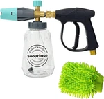 Sooprinse Short Pressure Washer Gun W/ Foam Cannon, 3000PSI, 1L Snow Lance. Fixed Price $38.99.