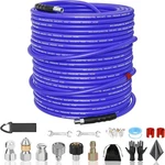 Nifual Sewer Jetter Kit 150FT For Pressure WASHER,5800PSI Drain Cleaner Hose F... Fixed Price $178.37.