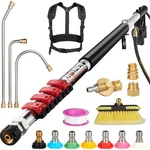 Pressure Washer Extension Wand 24FT Telescoping 4000PSI Nozzles Kaxusdt High. Fixed Price $209.99.