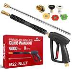 Yamatic Pressure Washer Gun Wand With Spray Nozzles M22-14MM & M22-15MM. Fixed Price $70.21.