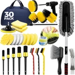 Alflod 30PCS Car Detailing Kit, Brush Set, Wash Yellow. Fixed Price $36.21.