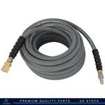 50' Pressure Washer Hose - 4000PSI 50FT Length Gray With Couplers. Fixed Price $58.99.