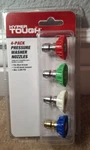 Hyper Tough 4-PACK Pressure Washer Nozzles, Quick Connect, New, ALQN01. Fixed Price $17.99.